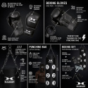 Boxningspaket Sparring Professional, 80 cm