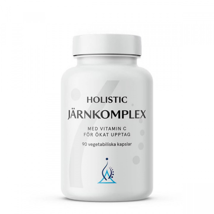 Järnkomplex (Vegan), 90 caps i gruppen Kosttillskott / Vitaminer & Mineraler hos Sportgymbutiken.se (HO-40390)