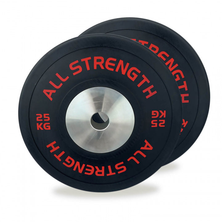 Kolla in Competition Bumper Plates, 2 x 25 kg, AllStrength hos SportGymButiken.s