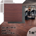 Gymgolv, Wood, 100x100x2cm