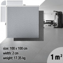 Gymgolv, Marmor, 100x100x2cm