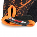 Women Fitness Glove, black/orange, inSPORTline