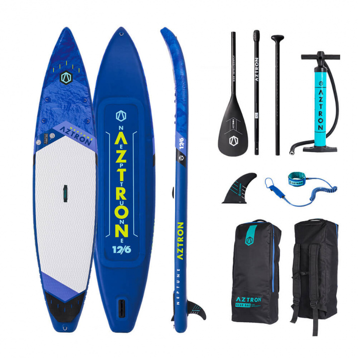 Kolla in Paddleboard, Aztron Neptune 12'6'', uppblåsbar SUP inkl. tillbehörspake