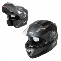 Motorcykelhjälm YM-925, matte black, W-TEC