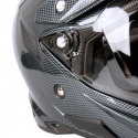 Motorcykelhjälm AP-885, carbon black, W-TEC