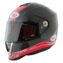 Motorcykelhjälm M6 Carbon Race, black/red, Bell