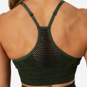 Queen Mesh Sports Bra, green melange, ICANIWILL