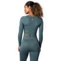 Define Seamless LS Crop Top, jungle green, ICANIWILL