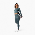 Define Seamless LS Crop Top, jungle green, ICANIWILL