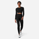 Define Seamless LS Crop Top, black, ICANIWILL