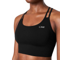 Ribbed Define Seamless Sports Bra, black, ICANIWILL