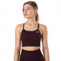 Queen Mesh Sports Bra, burgundy melange, ICANIWILL