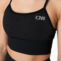 Queen Mesh Sports Bra, graphite melange, ICANIWILL