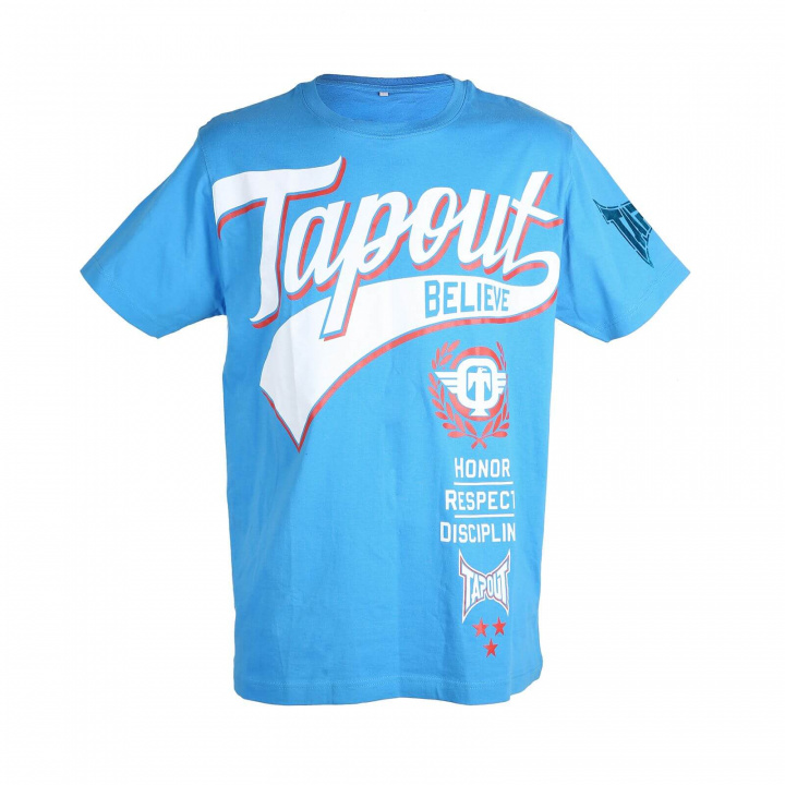 Kolla in Warsity Fighter Tee, blue, Tapout hos SportGymButiken.se