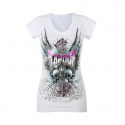 Spiked Tee, V-Neck, white, Tapout