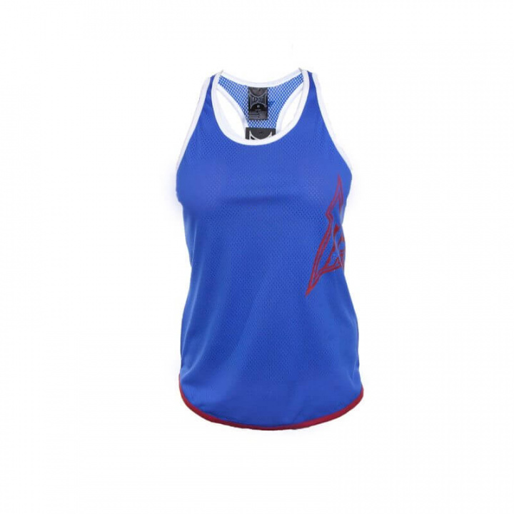 Kolla in Skinny Racer Back T, blue, Tapout hos SportGymButiken.se