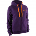 Ladies Basic Ziphood, purple cactus/orange, MXDC