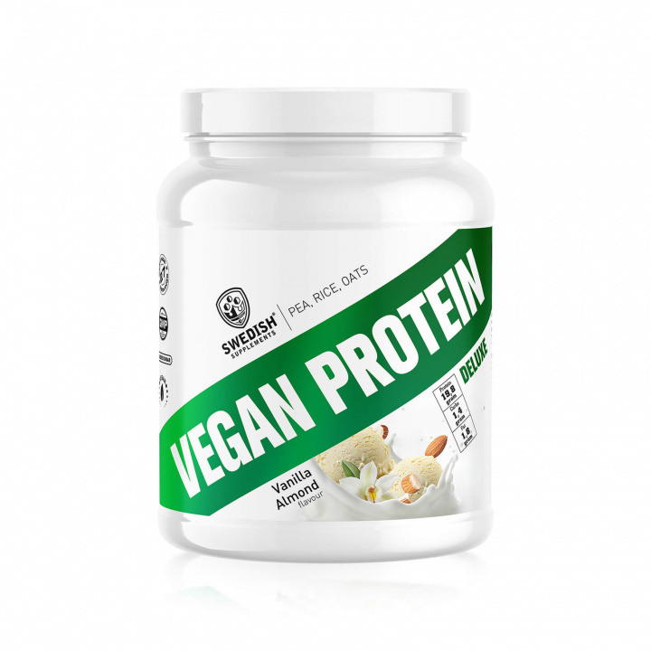 Kolla Vegan Protein Deluxe, 750 g, Swedish Supplements hos SportGymButiken.se