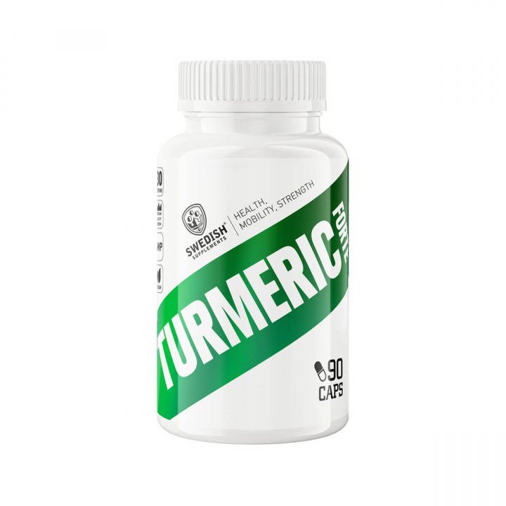 Turmeric Forte, 90 kapslar, Swedish Supplements i gruppen Kosttillskott / Vitaminer & Mineraler hos Sportgymbutiken.se (OL-105945)