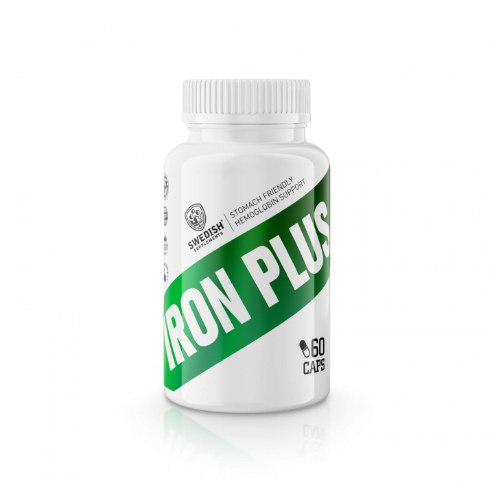 Kolla Iron Plus, 60 kapslar, Swedish Supplements hos SportGymButiken.se