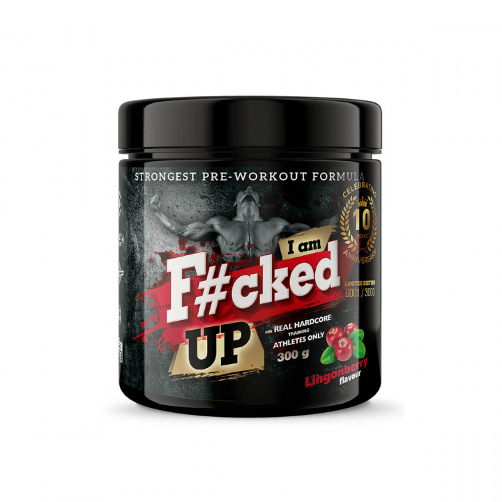 I Am F#cked Up - 10 year anniversary Edition -, Lingonberry, 300 g, Swedish Supplements i gruppen Kosttillskott / Prestationshöjare & PWO hos Sportgymbutiken.se (OL-SS-108231)