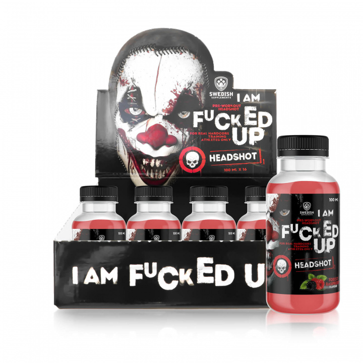 Kolla Fucked Up Headshot, 16-pack, Swedish Supplements hos SportGymButiken.se