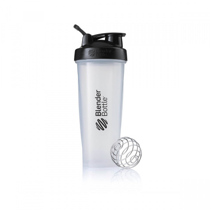 Blender Bottle Classic Loop, 820 ml, Clear Black i gruppen Sport & Fitness / Träningstillbehör / Vattenflaskor & Shakers hos Sportgymbutiken.se (OP-bbcl8cb)
