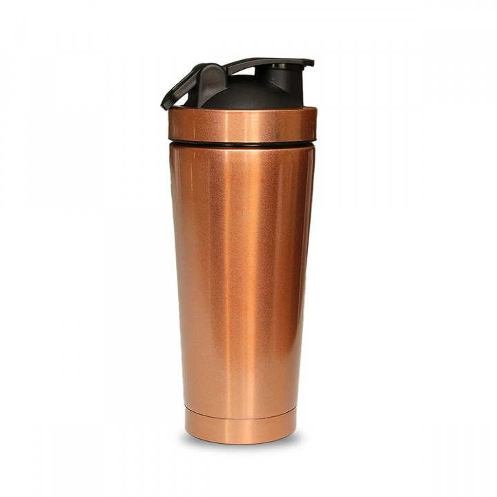 Metal Shaker, 820 ml, Bronze i gruppen Sport & Fitness / Träningstillbehör / Vattenflaskor & Shakers hos Sportgymbutiken.se (OP-k2kmsbr)