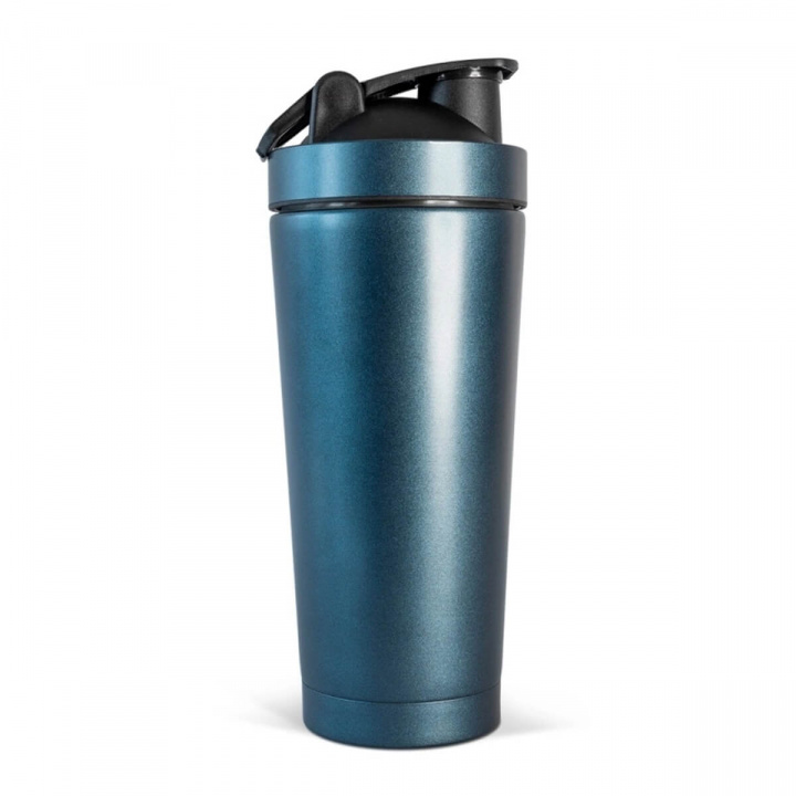 Metal Shaker, 820 ml, Teal Matt i gruppen Sport & Fitness / Träningstillbehör / Vattenflaskor & Shakers hos Sportgymbutiken.se (OP-k2kmstm)