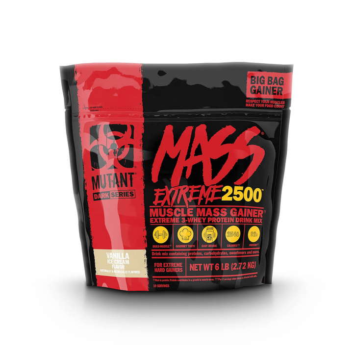 Kolla Mutant Mass Extreme 2500, 2,72 kg, Vanilla Ice Cream hos SportGymButiken.s