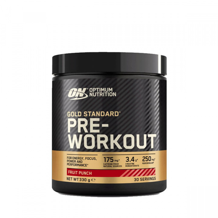 Kolla in Gold Standard PWO, 330 g, fruit punch hos SportGymButiken.se