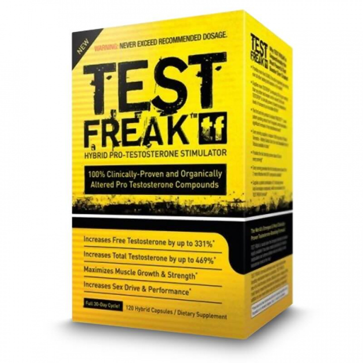 Kolla in Test Freak, 120 kapslar, Pharmafreak hos SportGymButiken.se