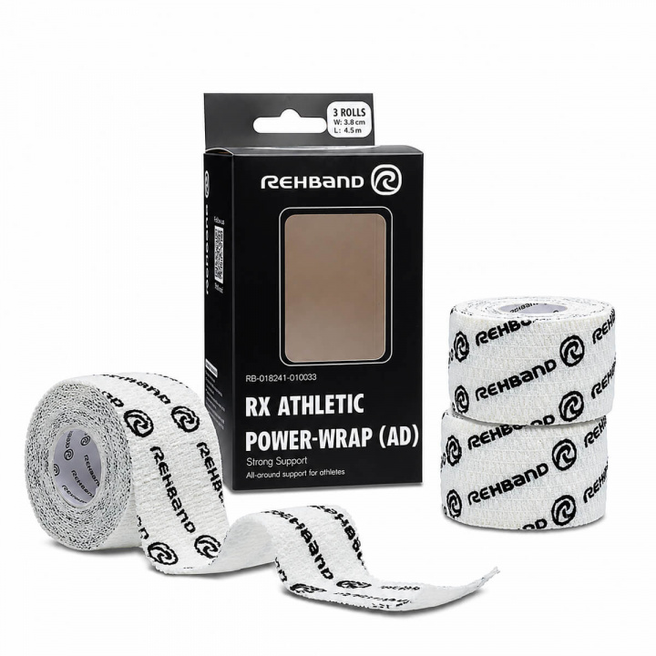 RX Athletic Power Wrap, White, 38 mm x 4.5 m i gruppen Kampsport / Skydd / Lindor & Tejp hos Sportgymbutiken.se (OT-RX20118-222)