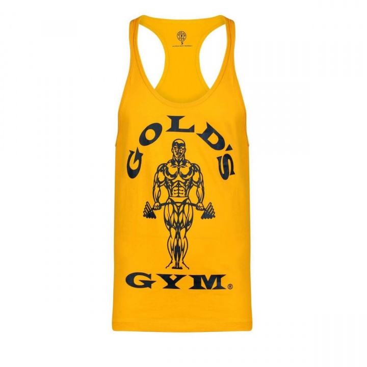 Kolla in Stringer Joe Premium Tank, gold, Gold's Gym hos SportGymButiken.se