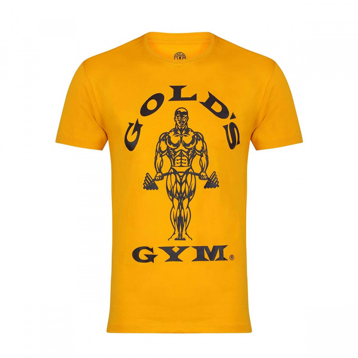 Kolla in Muscle Joe T-Shirt, gold, Gold's Gym hos SportGymButiken.se