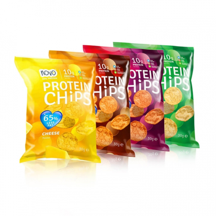 Kolla in Protein Chips, 30 g, NOVO Nutrition hos SportGymButiken.se