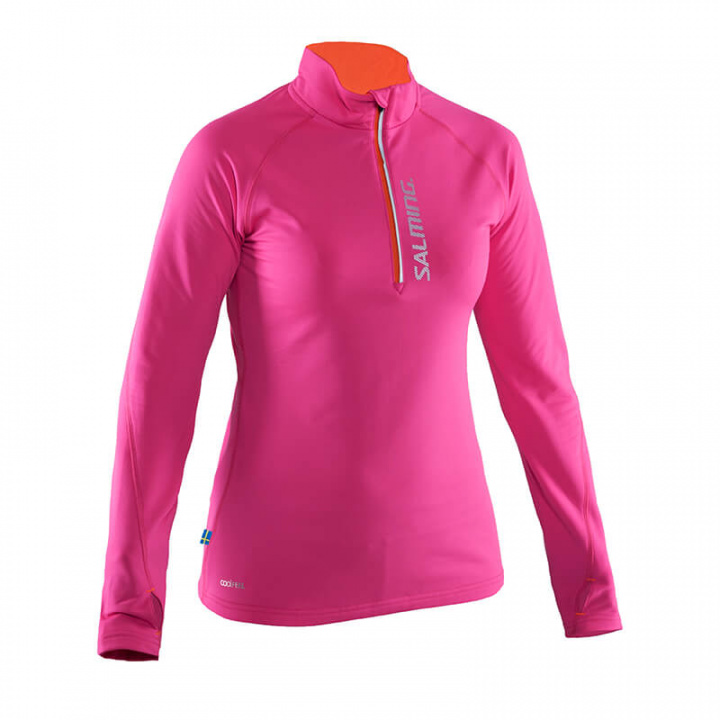Kolla in Run Halfzip LS Women, pink glo, Salming Sports hos SportGymButiken.se
