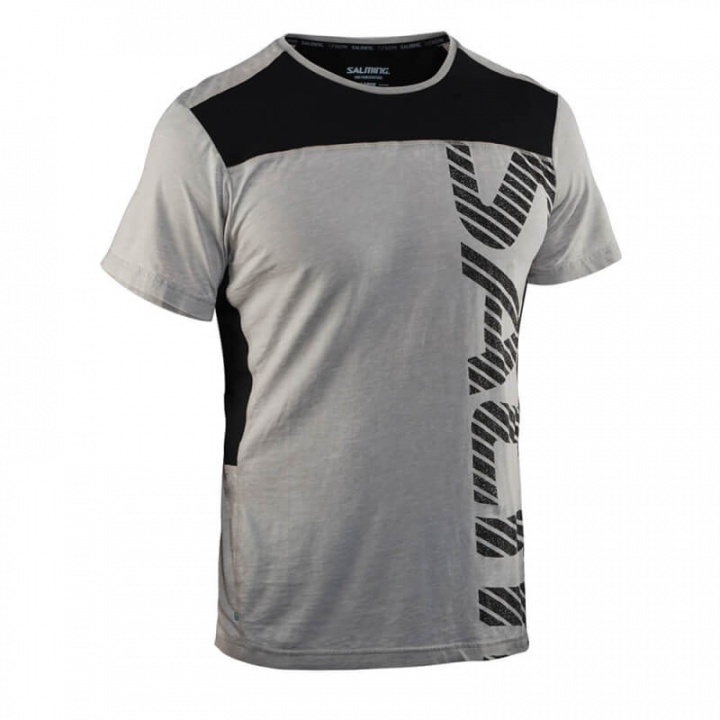 Kolla in Run Legend Tee Men, stone melange, Salming Sports hos SportGymButiken.s