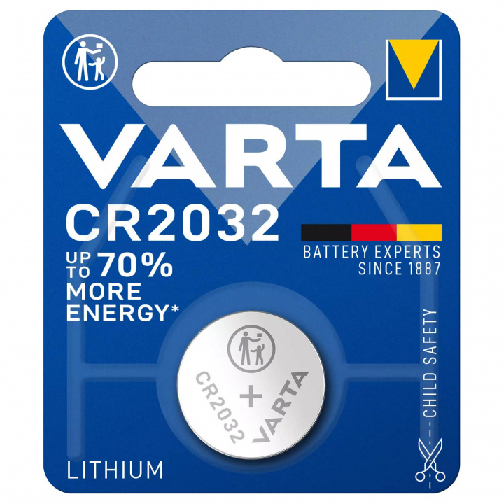 Batteri CR-2032, Varta i gruppen Motion / Tillbehör hos Sportgymbutiken.se (SG-CR2032)