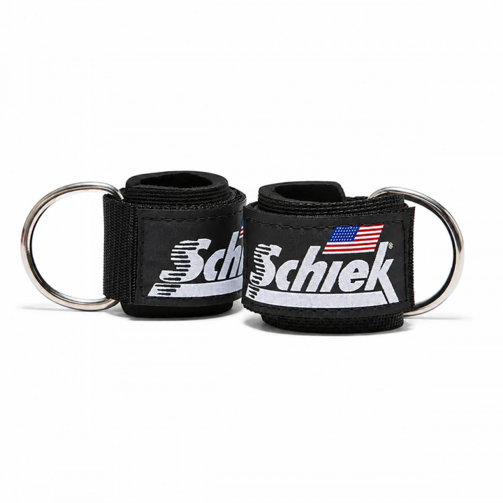 Schiek Ankle Straps, 2-pack, black i gruppen Styrka / Draghandtag / Fotmanschett hos Sportgymbutiken.se (SSP-1700B)
