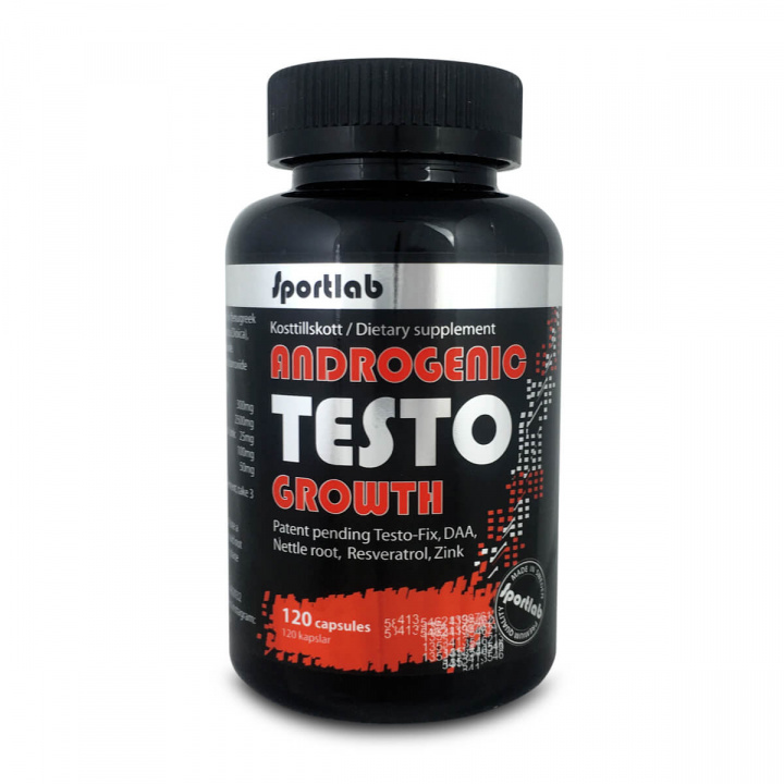 Kolla in Androgenic Testo Growth, 120 kapslar, Sportlab hos SportGymButiken.se