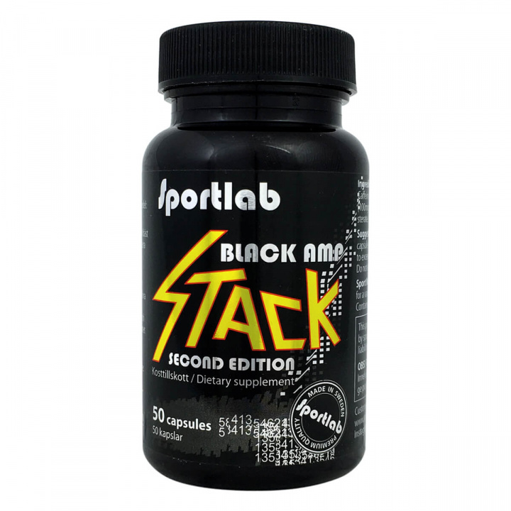 Kolla in Black AMP Stack, 60 kapslar, SportLab hos SportGymButiken.se