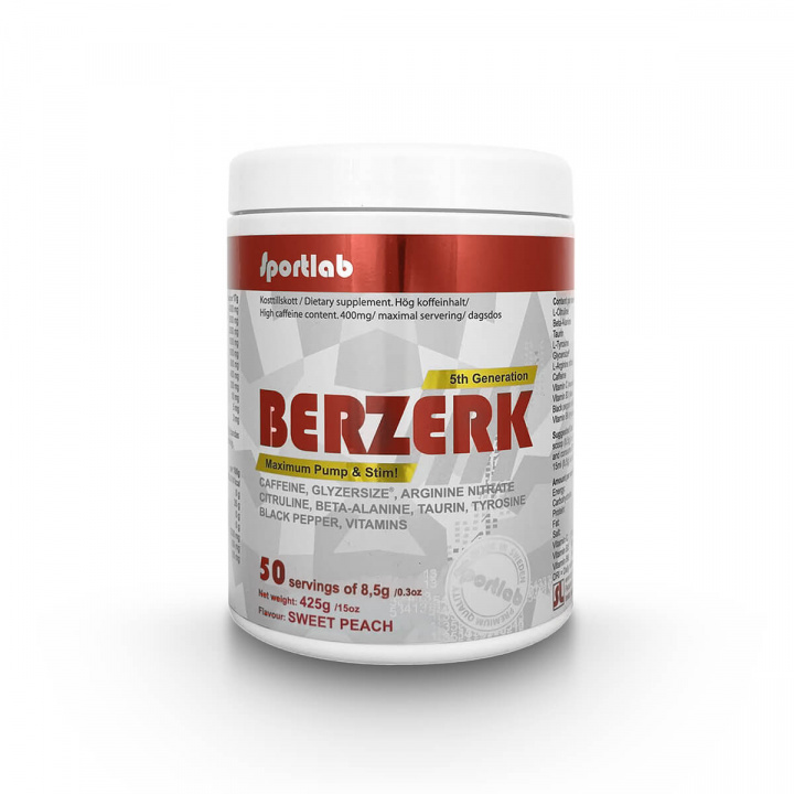 Kolla Berzerk 5th Generation, 425 g, SportLab hos SportGymButiken.se