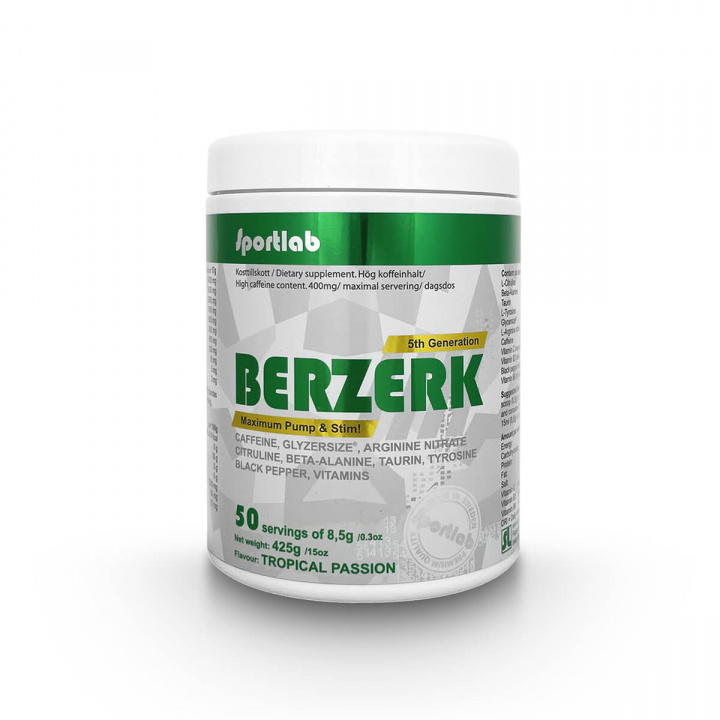 Kolla Berzerk 5th Generation, 425 g, SportLab hos SportGymButiken.se