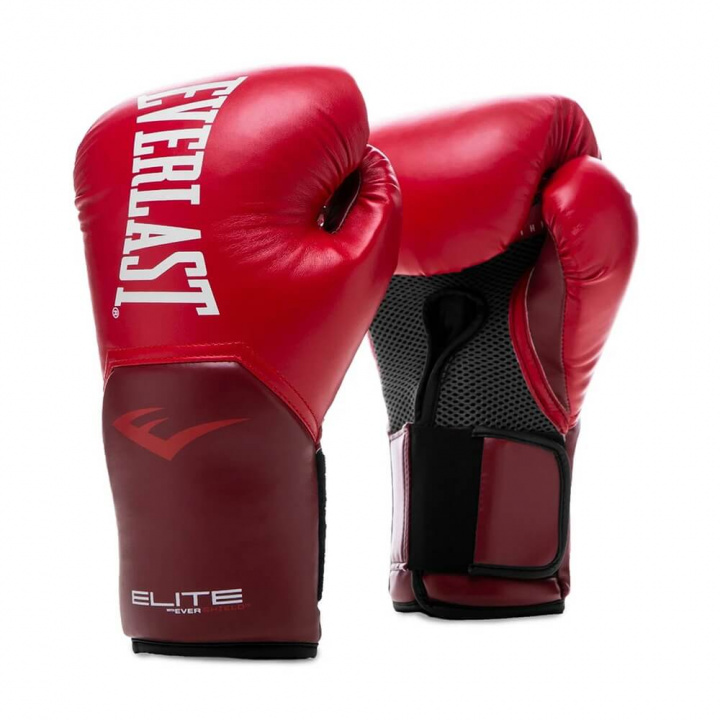 Kolla in (Elite) Pro Style Glove, red, Everlast hos SportGymButiken.se