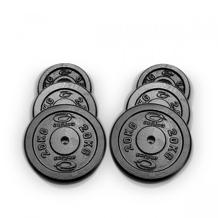 Viktskivor 25 mm, 2 x 20 kg, Abilica i gruppen Styrka / Viktskivor, stänger & lås / Viktskivor 25 mm hos Sportgymbutiken.se (SU-300389-2)