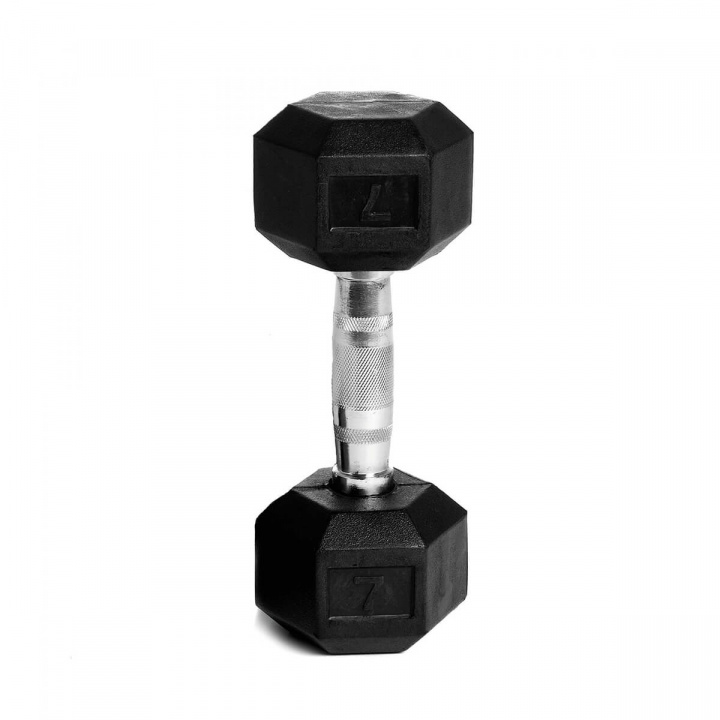 Kolla Hexhantel gummi, 7 kg, Abilica hos SportGymButiken.se