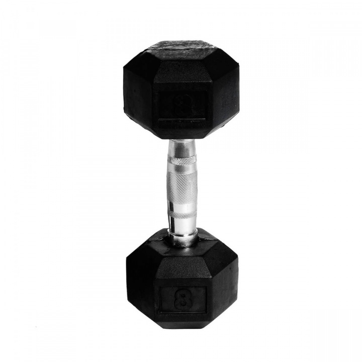 Kolla Hexhantel gummi, 8 kg, Abilica hos SportGymButiken.se
