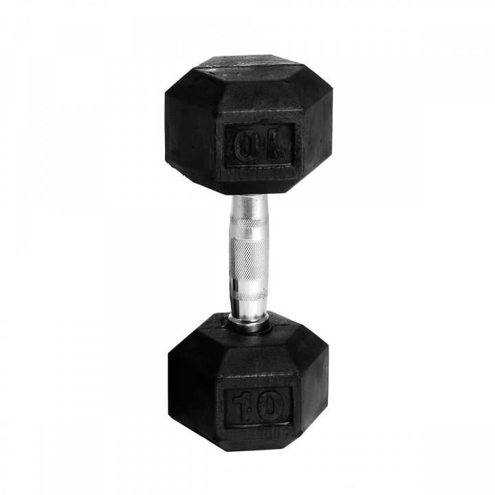 Kolla Hexhantel gummi, 10 kg, Abilica hos SportGymButiken.se