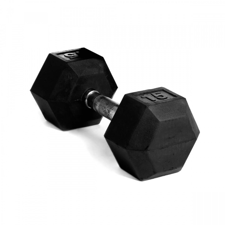 Kolla Hexhantel gummi, 15 kg, Abilica hos SportGymButiken.se